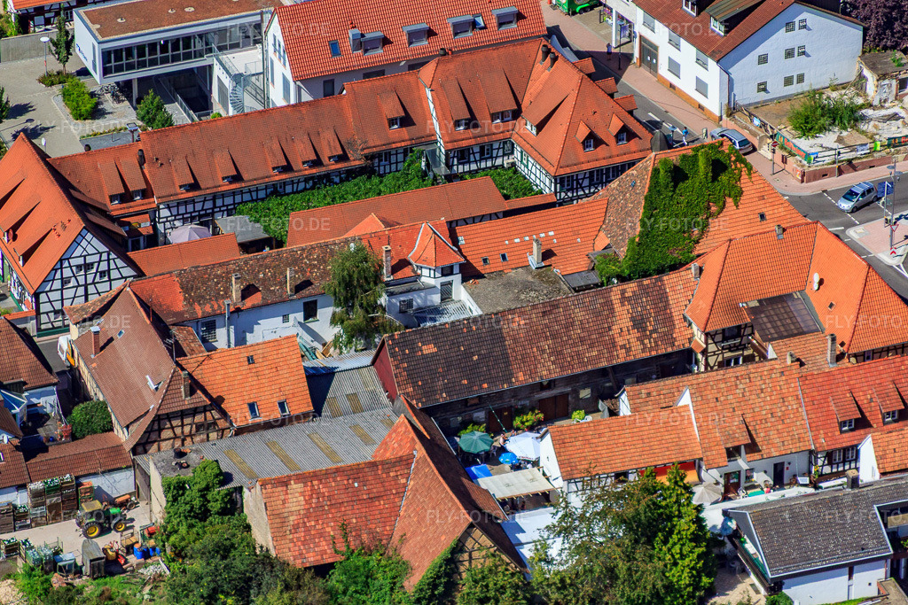 Luftbild: Frankenhofpassage in Kandel im Bundesland Rheinland-Pfalz in Deutschland. Foto: IMG_20595.jpg vom 30.08.2009 durch Werner Riehm/FLY-FOTO.de