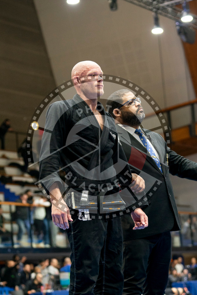 20240124PBB04357 | Fighters compete during the second day of the IBJJF European Championship in Paris, France, on January 24, 2024.