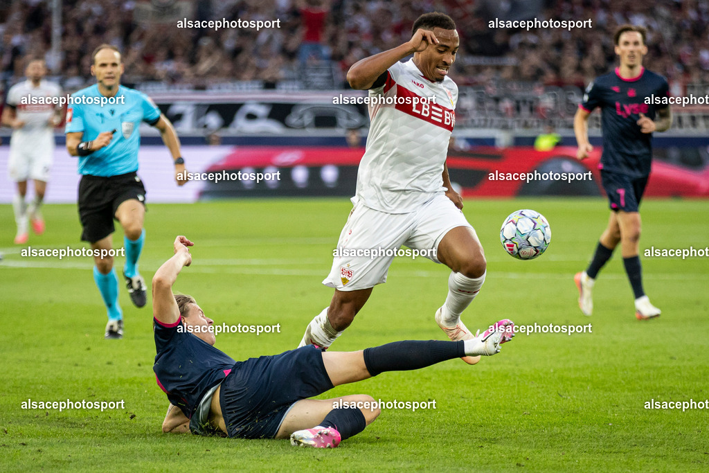 _B7A5023 | Jamie Levelling during the champions league game between Stuttgart and Viking at Arena Stuttgart on September 9, 2026 in Dortmund, Germany. - Realisiert mit Pictrs.com