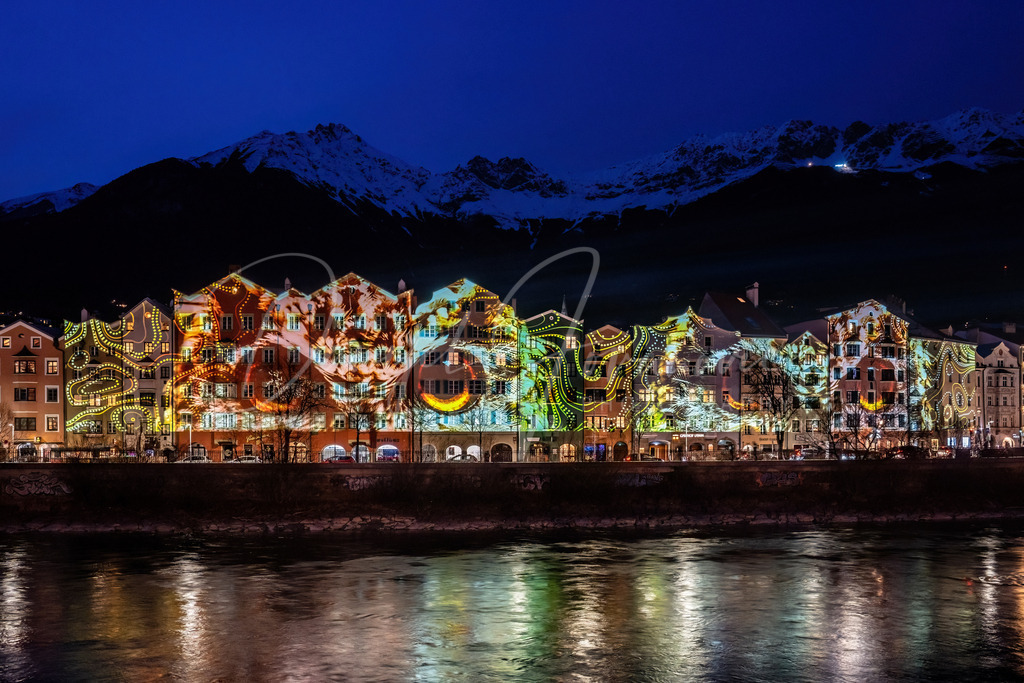 Bergsilvester | Fassadenmapping Mariahilf