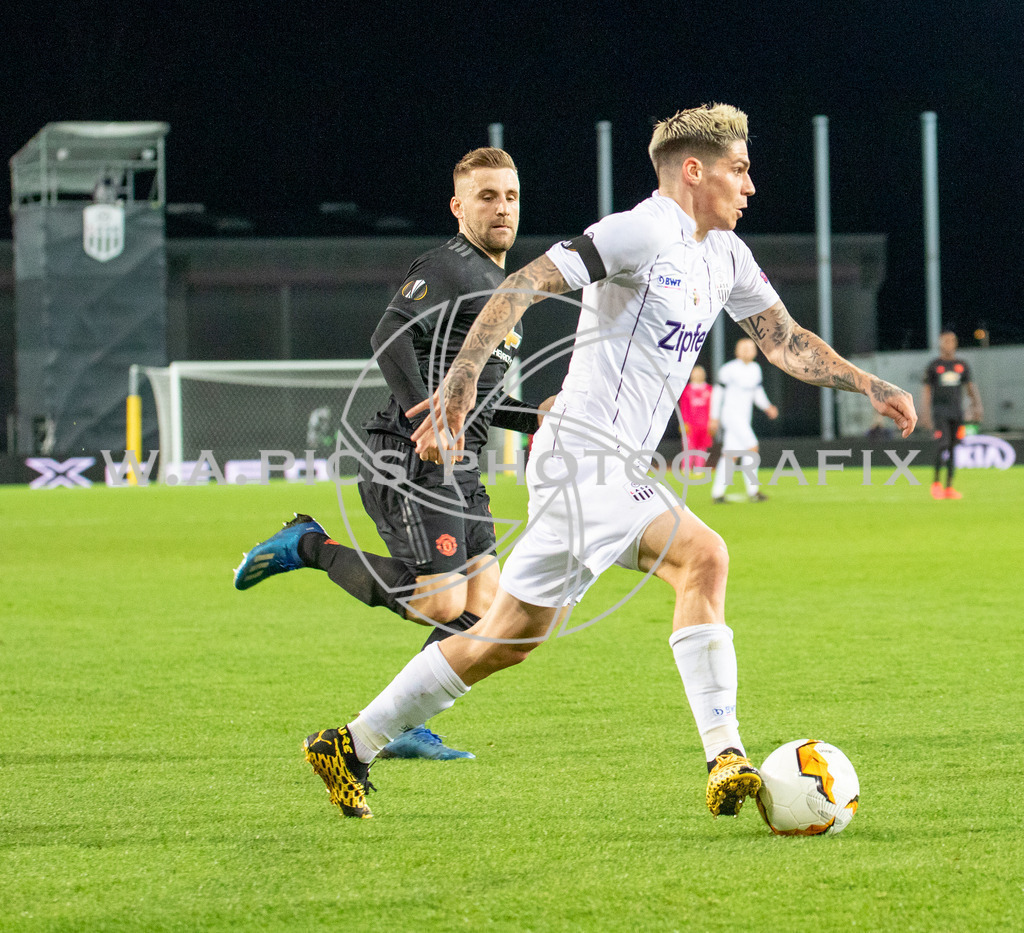 LASK Linz vs Manchester United | Linz, AUSTRIA 12.03.20 - SOCCER-EURO LEAGUE, LASK Linz vs Manchester United  Image shows: Dominik Frieser (LASK)
Photo: Sportmediapics.com/ Andreas Willdoner
