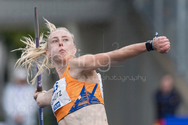 Deutsche Leichtathletik-Meisterschaften; Bochum-Wattenscheid, 26.07.2026 | Alina Schütz (Bayreuther  Turnerschaft), Speerwurf; Deutsche Leichtathletik-Meisterschaften am 26.07.2026 im Lorheide-Stadion, Bochum-Wattenscheid (Nordrhein-Westfalen).