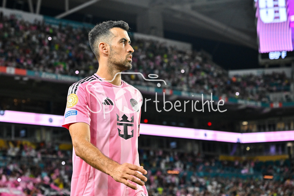 Inter Miami CF - Palmeiras Sao Paulo | im Bild Sergio BUSQUETS (Inter Miami 5) / Einzelfoto / Freisteller / FIFA Club World Cup: Inter Miami CF - Palmeiras Sao Paulo, Hard Rock Stadium am 23.06.2025 / NOT FOR SALE IN USA