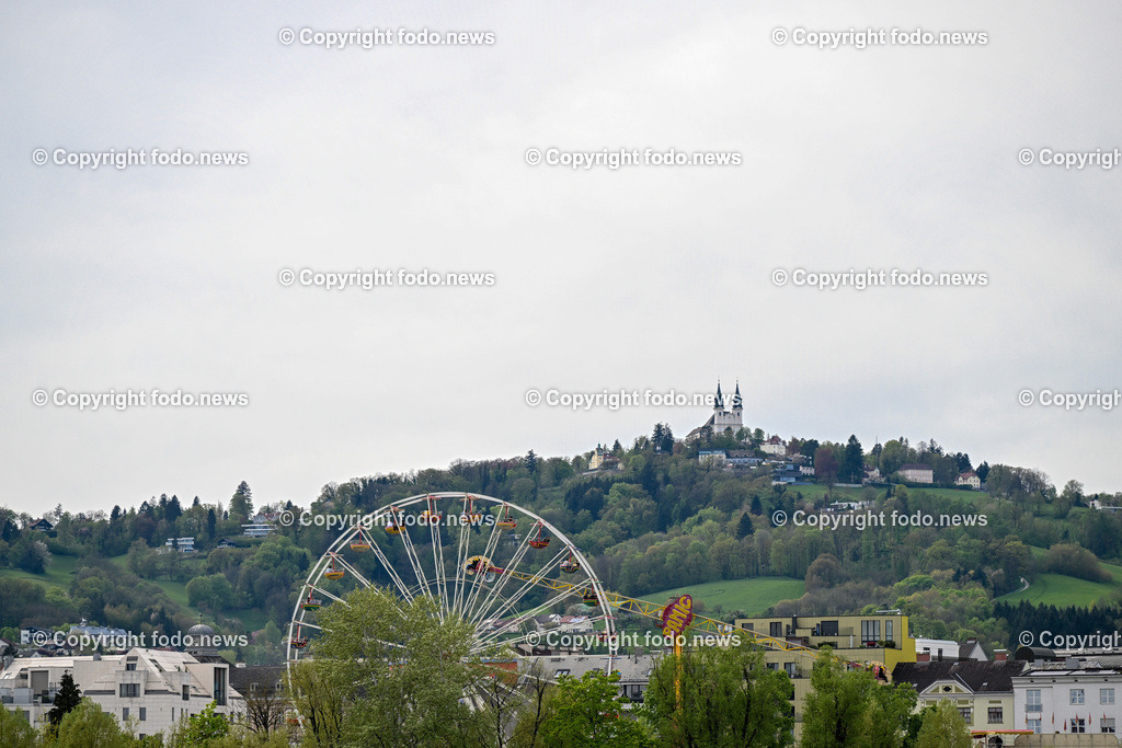 Urfahraner Jahrmarkt 2023_ 01.05.2023-23 | 01.05.2023, Linz, AUT, Urfahraner Jahrmarkt 2023 Fruehjahr, im Bild Riesenrad, Poestlingberg