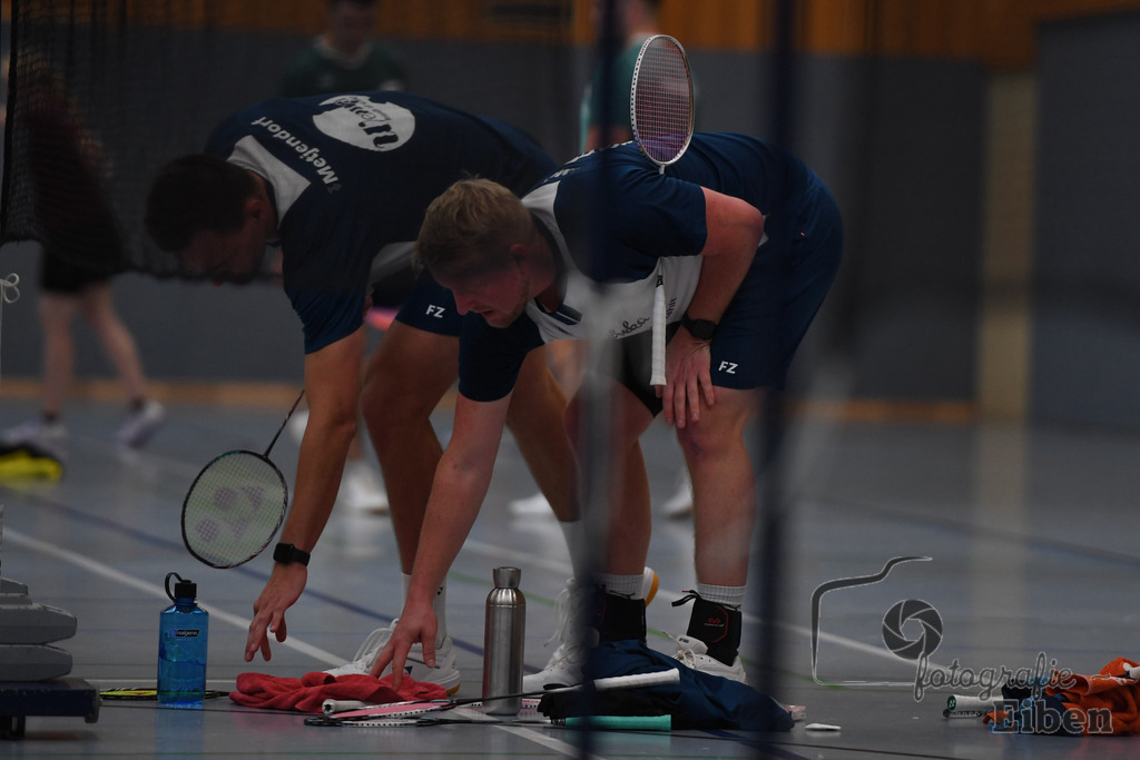Badminton TV Metjendorf | Herren Doppel, Frank Juchim und Tim Struckenschneider; Badminton TV Metjendorf am 26.10.2025 in Metjendorf (Sporthalle Auf dem Kamp); Photo: Philip Eiben 2025 - Realisiert mit Pictrs.com