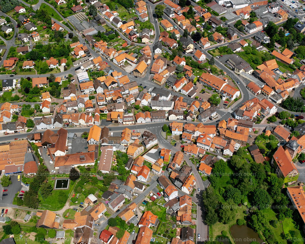 2615591 | SCHLITZ 09.06.2006 Stadtansicht des Innenstadtbereiches  in Schlitz im Bundesland Hessen, Deutschland // City view on down town  in Schlitz in the state Hesse, Germany Foto: Gerhard Launer