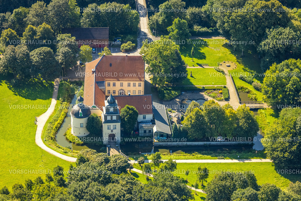 Schwelm240814025 | Luftbild, Schloss Haus Martfeld - Museum und Veranstaltungen, Parkanlage und ehemaliges Rittergut, Schwelm, Ruhrgebiet, Nordrhein-Westfalen, Deutschland
