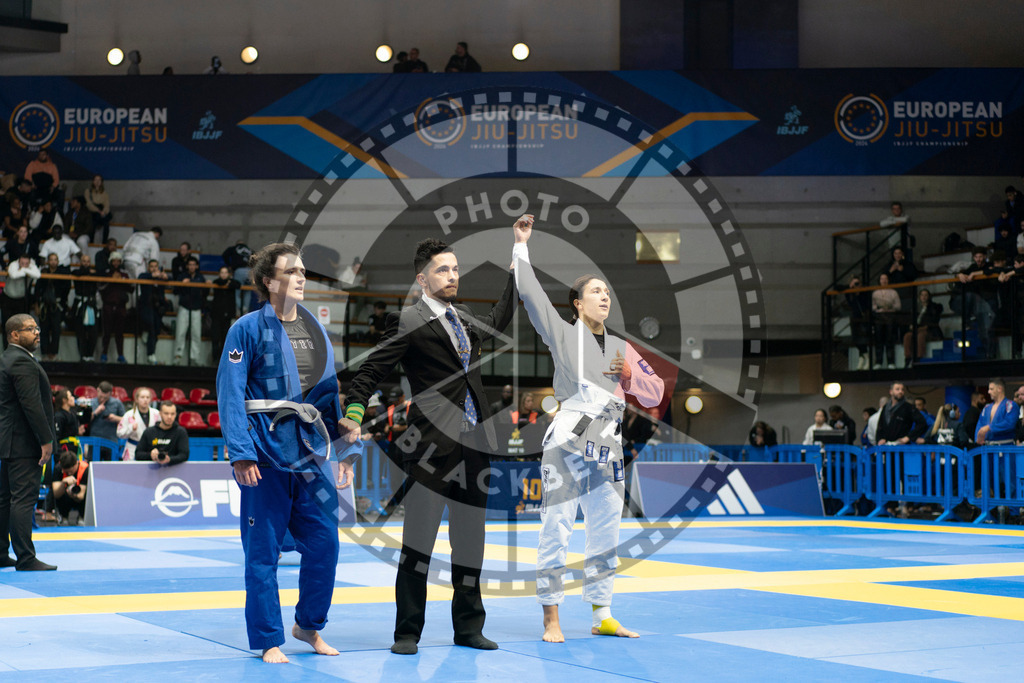20240119PBB3274 | Fighters compete during the IBJJF European Championship in Paris, France, on January 19, 2024.