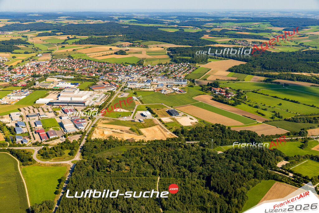 Klassische Luftaufnahme ohne Drohne zeigt:Hagenbuch bei Monheim - Die Luftbildaufnahme wurde 2025 vom UL-Flugzeug heraus erstellt ( keine Drohne ) - Hochauflösende Luftaufnahme -Nicht vergleichbar mit Google Maps oder Satelittenbilder- Die Geschenkidee !Mit Lizenz und Bildrechte bestellbar