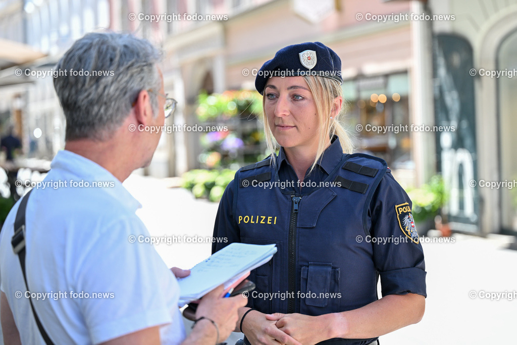 Polizeieinsatz Linz Spittelwiese nach Bombendrohung_ 15.05.2024-29 | 15.05.2024, AUT, Polizeieinsatz Linz Spittelwiese nach Bombendrohung, im Bild Barbara Riedl (Polizei Presse)