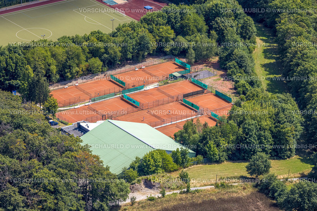 Velbert220803367Neviges | Luftbild, Sportplatz und Tennisanlage Waldschlösschen, Sporthalle Waldschlösschen, Nevigeser Tennisclub 1969, Neviges, Velbert, Ruhrgebiet, Nordrhein-Westfalen, Deutschland
