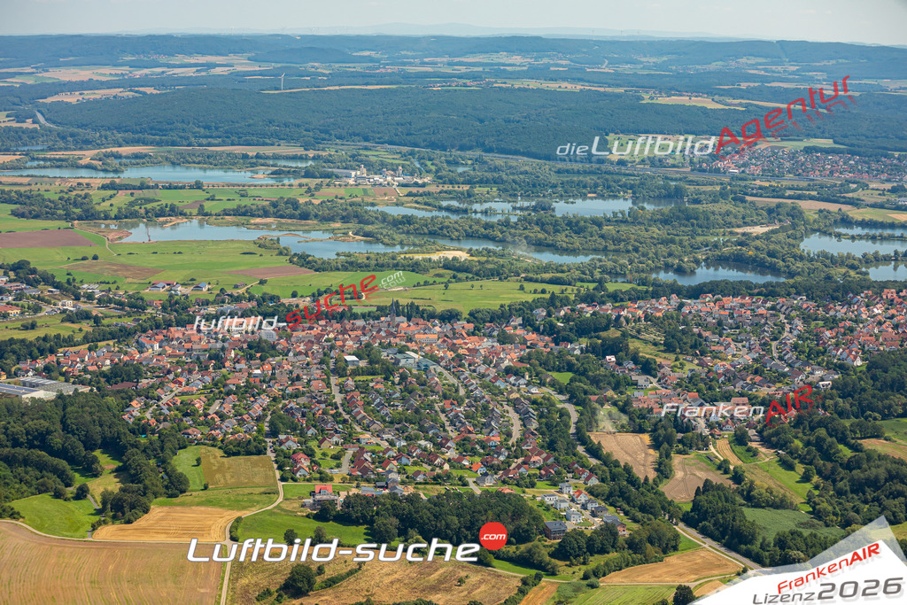 Das Luftbild zeigt :  Baunach - Die Luftaufnahme wurde 2024 vom UL-Flugzeug aus erstellt ( keine Drohne ) - Hochauflösende Luftaufnahme - Für grossformatige Ausdrucke geeignet. Die Geschenkidee !Mit Lizenz und Bildrechte bestellbar
