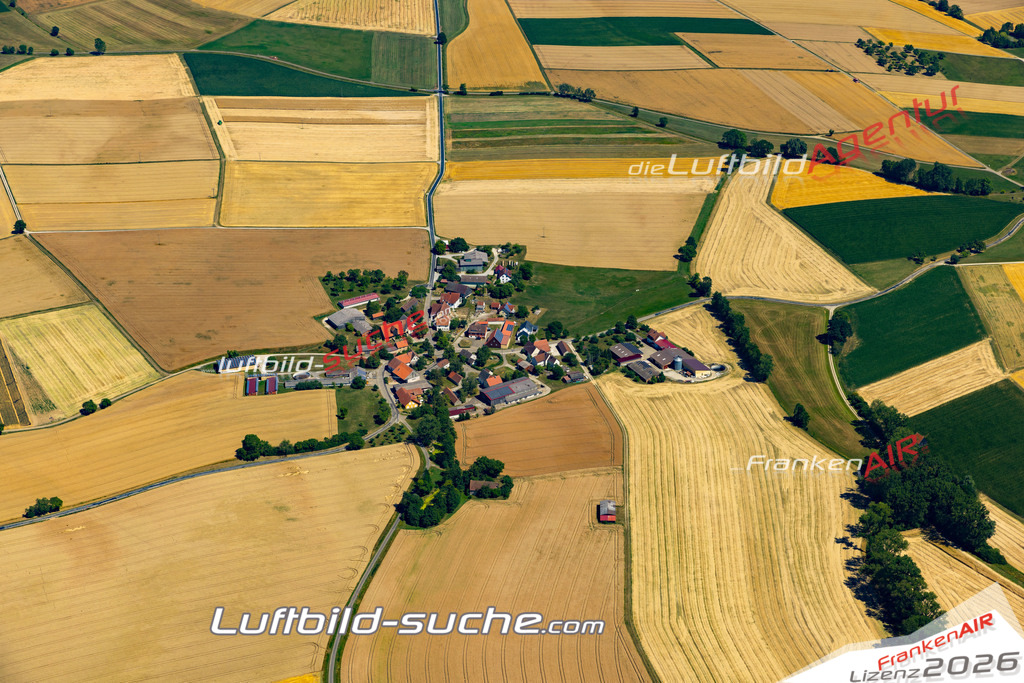 Aktuelles Luftbild von Asbach Wallhausen - Die Luftaufnahme wurde 2022 mittels UL-Flugzeug erstellt ( keine Drohne ) - hochauflösende Kamera-Systeme von  Canon -Beste Qualität - Für grossformatige Ausdrucke geeignet. Die Geschenkidee !