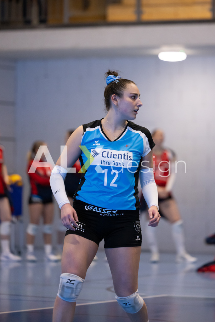 Volleyball I Frauen I Saison 2025-2026 I Volleyball NLA | Women I 1/4 Finals I  BIWI VFM - VC Kanti Schaffhausen I 01.03.2026 | 12 Isabella Loffreda (CH) (VC Kanti Schaffhausen) – Libera - Realisiert mit Pictrs.com
