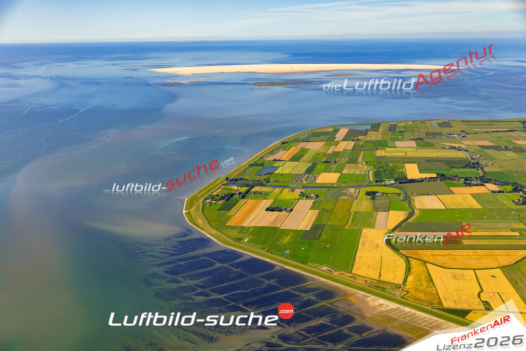 Die Luftaufnahme Westertilli - Pellworm wurde 2022 vom Flugzeug aus (keine Drohne) erstellt. Hohe Auflösung -für große Poster und Wandbilder geeignet - Garantiert!