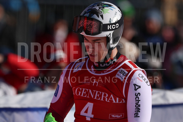 Audi FIS Ski World Cup: Men’s Slalom – Hahnenkamm Race, Kitzbuehel | Kitzbuehel, Austria, 25.Jan.26 - Alpine Skiing - FIS World Cup, Hahnenkamm Race, Slalom, men. The image shows FEURSTEIN Lukas (AUT, Head).