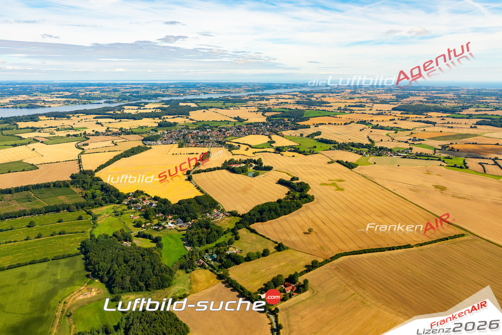 Die Luftaufnahme Sönderby - Rieseby wurde 2022 vom Flugzeug aus (keine Drohne) erstellt. Hohe Auflösung -für große Poster und Wandbilder geeignet - Garantiert!