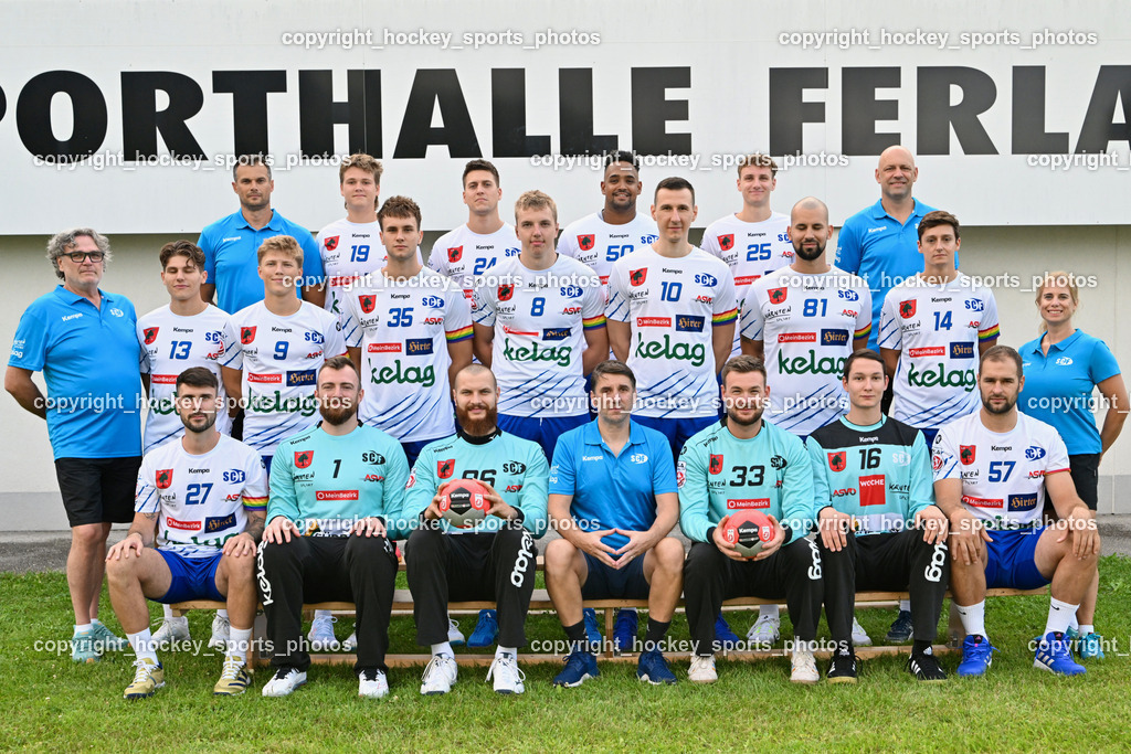 SC Ferlach Media Day | Mannschaftsfoto FC Ferlach HLA Meisterliga, SC Ferlach Media Day, SC Ferlach Media Day am 19.08.2024 in Ferlach (Ballspielhalle Ferlach), Austria, (Photo by Bernd Stefan)