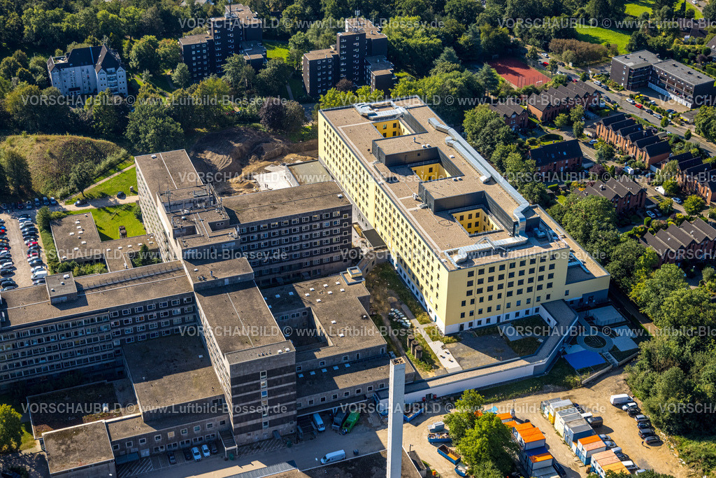 Velbert240812341 | Luftbild, Helios Klinikum Niederberg Krankenhaus mit Neubau, Velbert, Ruhrgebiet, Nordrhein-Westfalen, Deutschland