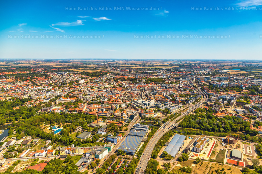 Luftbild Halle aus der Luft von oben-8969 | Halle aus der Luft  - Realisiert mit Pictrs.com