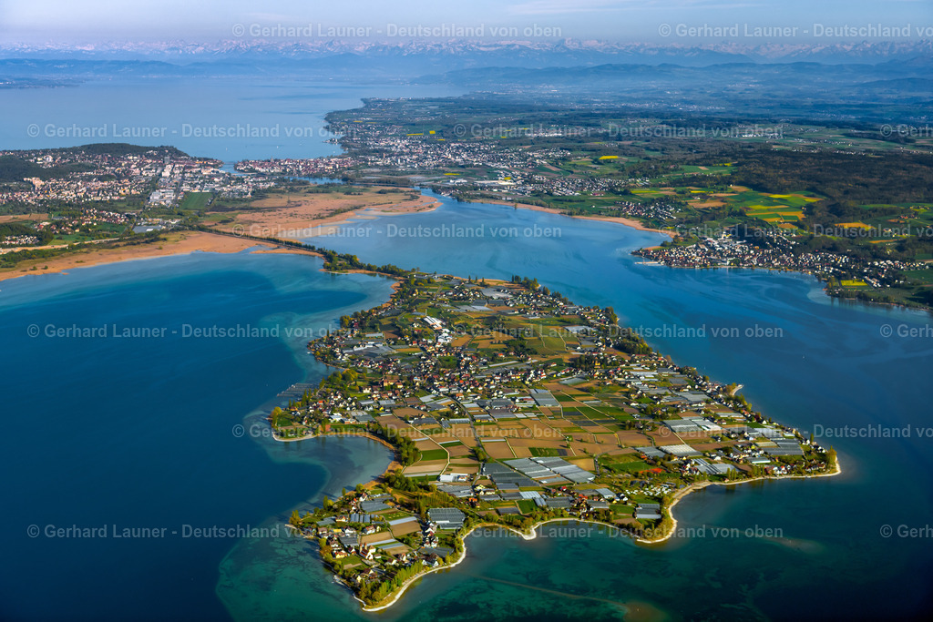 4024214 | REICHENAU 15.04.2020 See- Insel Reichenau im Bodensee in Reichenau im Bundesland Baden-Württemberg. // Lake Island Reichenau in the lake of constance in Reichenau in the state Baden-Wuerttemberg. Foto: Gerhard Launer