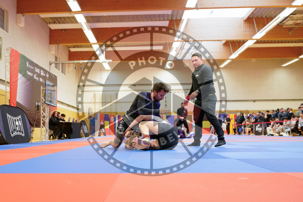 20240203PBB09295 | Fighters compete during the Brazilian Jiu-Jitsu Championship of the AJP Tour in Maintal by Frankfurt am Main, Germany, on February 2, 2024.