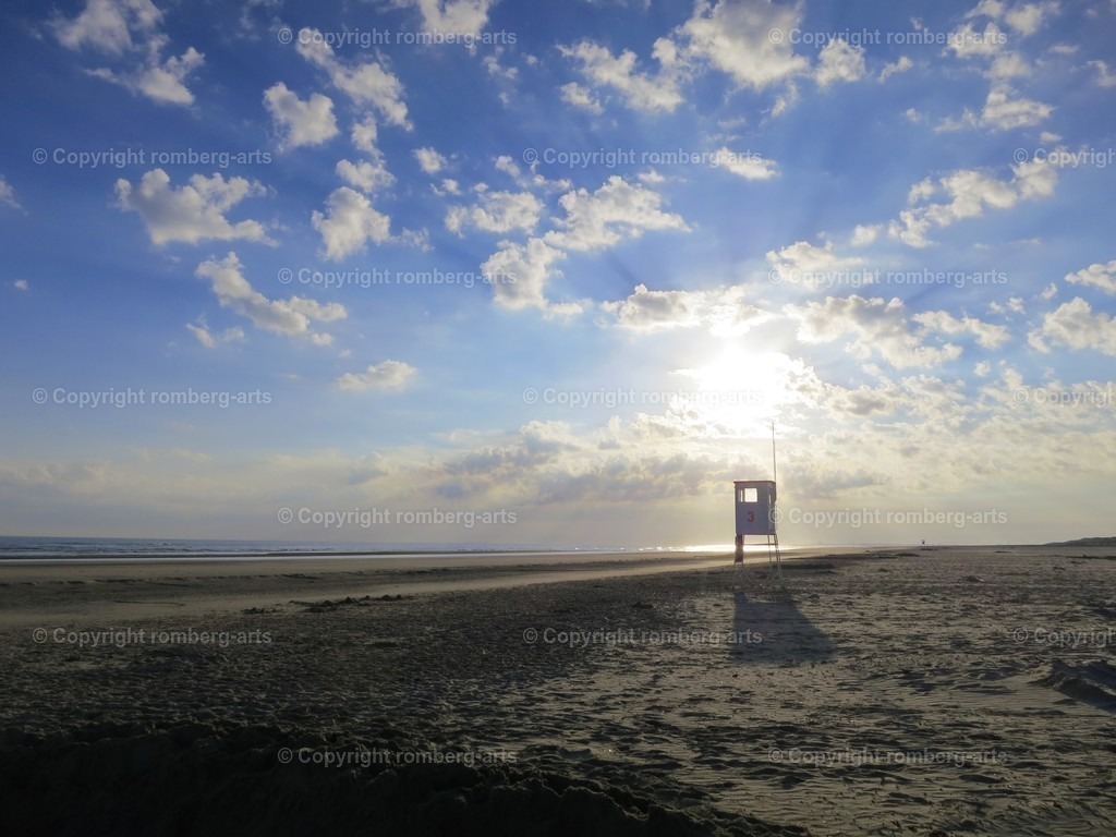 Abend am Meer | Abend am Meer, Abendstimmung am Meer, Turm am Strand, Strand am Abend