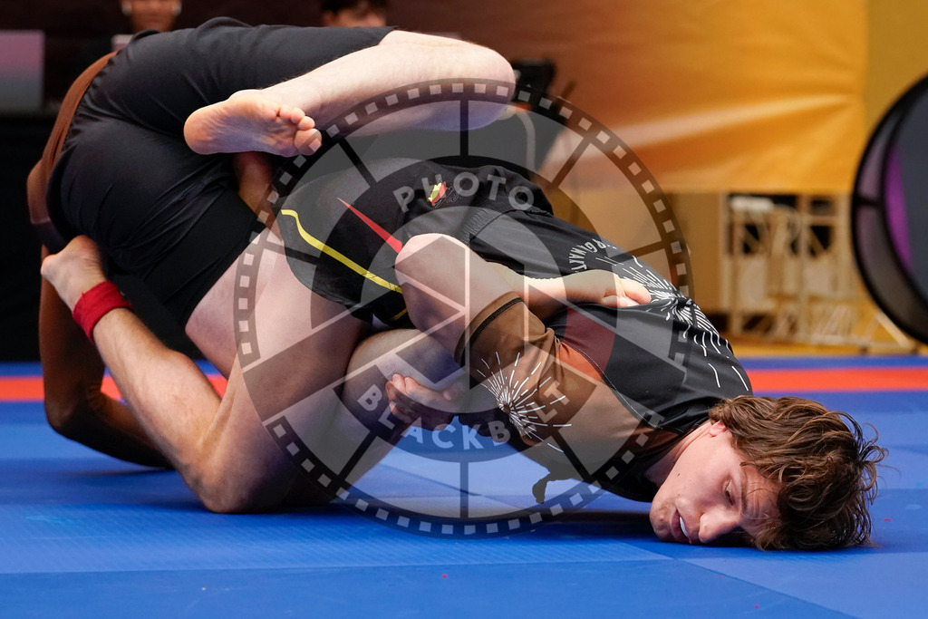 20240203PBB09097 | Fighters compete during the Brazilian Jiu-Jitsu Championship of the AJP Tour in Maintal by Frankfurt am Main, Germany, on February 2, 2024.