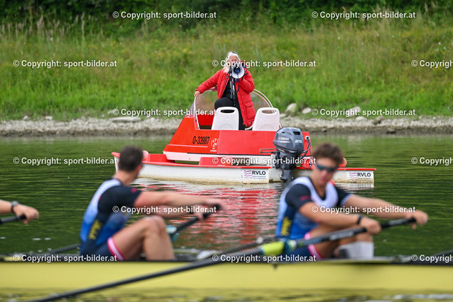 AUT, Rudern Herren Achter, Regattastrecke Ottensheim | 27.06.2023, Regattastrecke Ottensheim, AUT, Herren Achter, im Bild Rudern, Herren Achter, Rita Hendes (Trainerin, Coach )