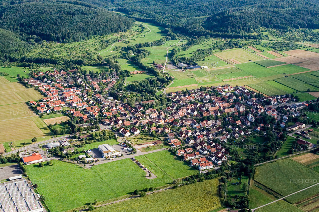 Luftbild: Ortsansicht von Norden im Ortsteil Bühl in Tübingen im Bundesland Baden-Württemberg in Deutschland. Foto: IMG_12317.jpg vom 02.08.2008 durch Werner Riehm/FLY-FOTO.de
