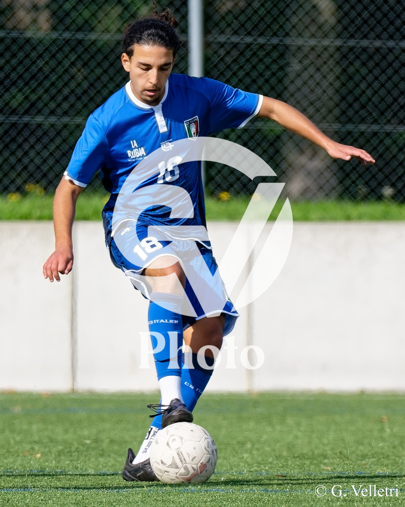 Youth League A - CS Italien - FC Plan-les-Ouates | Abdellah Intidam (18 CS Italien) durant le match de Youth League A entre CS Italien et FC Plan-les-Ouates au Stade du Bois-de-la-Bâtie à Petit-Lancy, Suisse