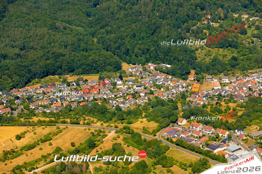 Das Luftbild zeigt :  Glattbach - Die Luftaufnahme wurde 2023 vom UL-Flugzeug aus erstellt ( keine Drohne ) - Hochauflösende Luftaufnahme - Für grossformatige Ausdrucke geeignet. Die Geschenkidee !Mit Lizenz und Bildrechte bestellbar