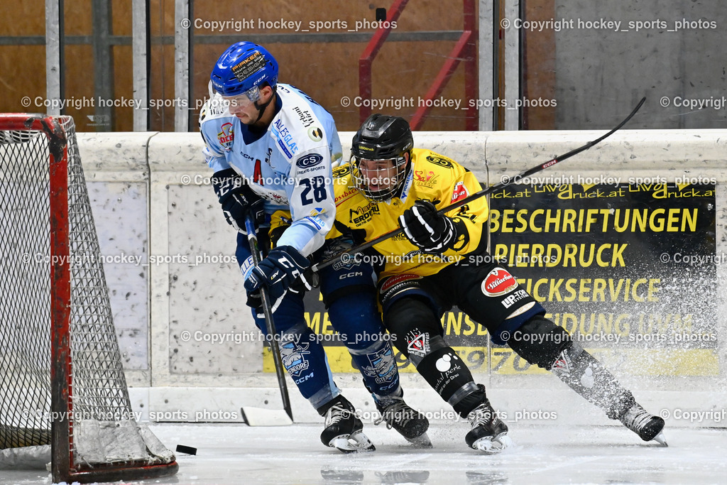 EC Spittal Hornets vs. ESC Steindorf 28.10.2023 | #28 Bacher Stefan, #8 Komar Luca