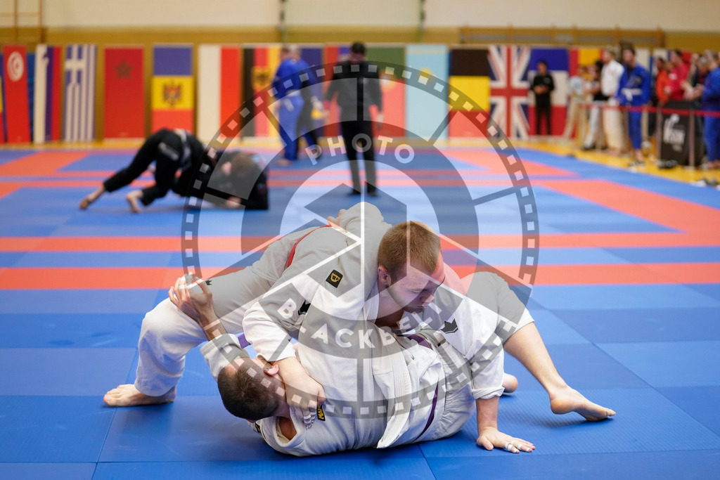20240203PBB07303 | Fighters compete during the Brazilian Jiu-Jitsu Championship of the AJP Tour in Maintal by Frankfurt am Main, Germany, on February 2, 2024.