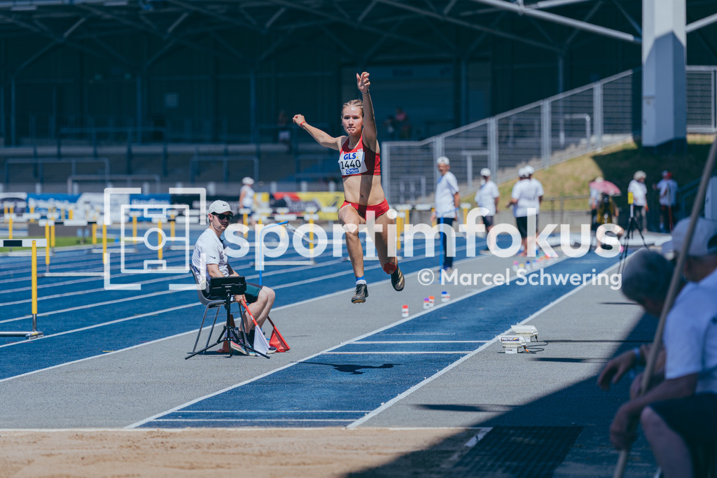 Deutsche Meisterschaften U20 / U16 2026 | Marlene Otto, LC Jena, 1440, Dreisprung, Deutsche Meisterschaften der U20 &amp; U16 2026, Lohrheidestadion Bochum-Wattenscheid, 11.07.2026. Foto: Marcel Schwering / sportimfokus - Realisiert mit Pictrs.com