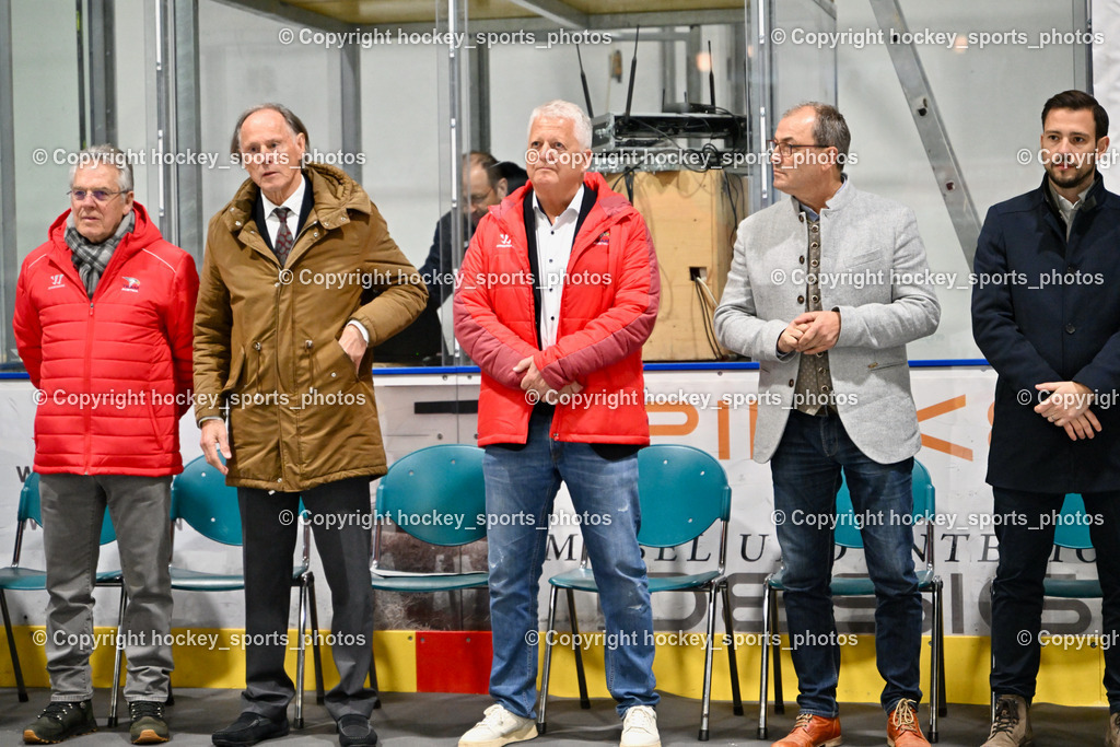 ESC Soccerzone Steindorf 50 Jahr Feier 26.2.2023 | DR. Dieter Kalt, ASVÖ Kärnten Christoph Schasché, ÖEHV Präsident Klaus Hartmann, Bürgermeister Steindorf Georg Kavalar, Landesrat Sebastian Schuschnig