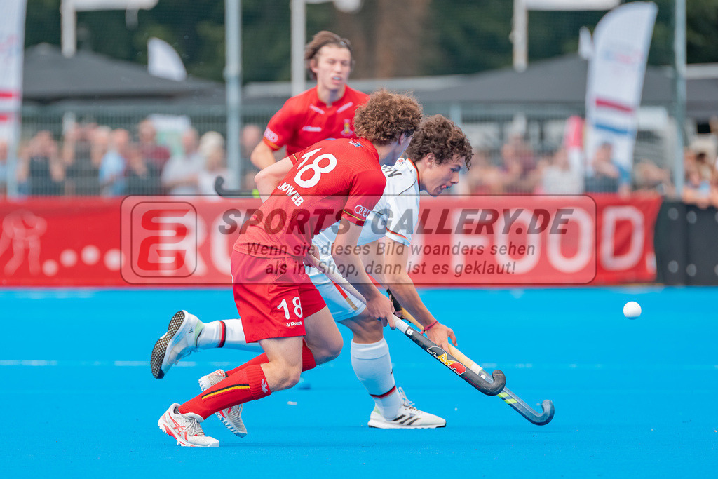 HK_20230716_102890 | Euro Hockey MU18 Boys Finale Belgium vs Germany Championship Girls &amp; Boys am 16.7.2023 CHTC , Krefeld ,