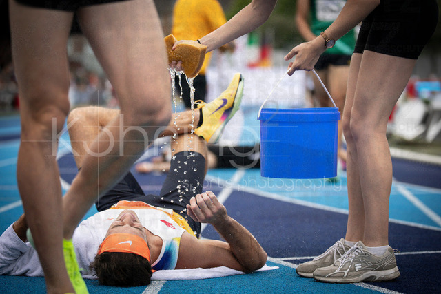 Multisport Event; Ratingen, 28.06.2026 | RATINGEN, GERMANY - JUNE 28, 2026 : Harrison Williams (USA / United States) after the decathlon’s 1500m during the Multisport Event at Stadion Ratingen on June 28, 2026 in Ratingen, Germany.