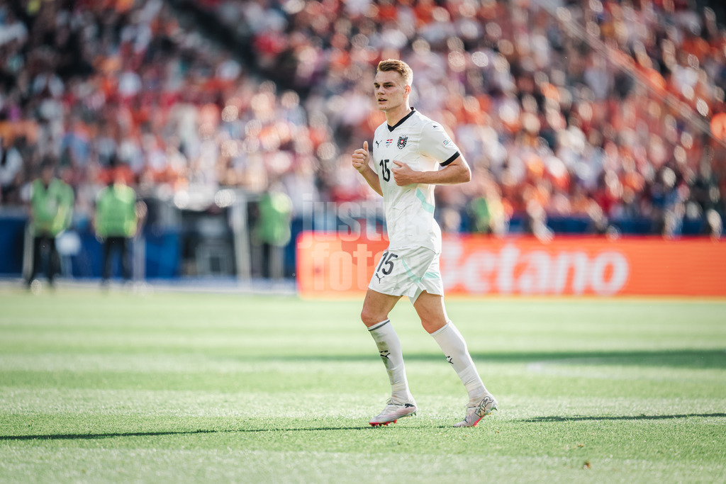 Fußball | Herren | UEFA-Fußball-Europameisterschaft 2024 | Gruppe D | Niederlande vs. Österreich | 25.06.2024 | Philipp Lienhart (#15, Österreich)