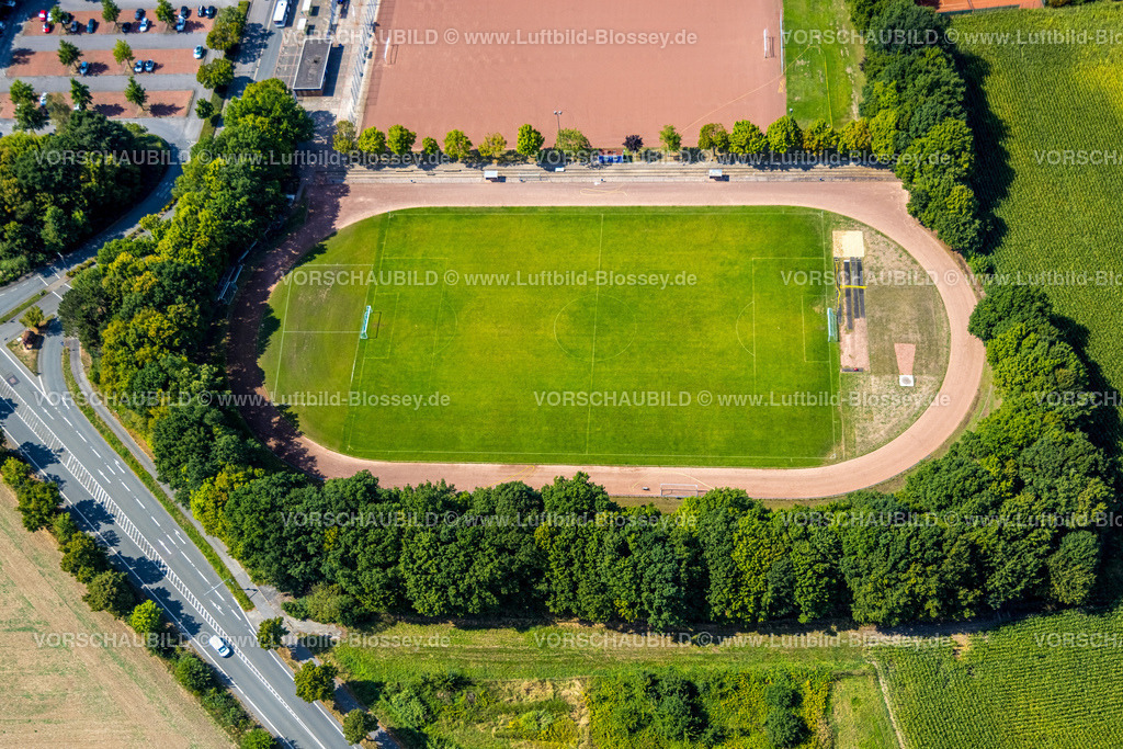 Hamm220809337HerringenPelkum | Luftbild, Sportanlage im Selbachpark, Pelkum, Hamm, Ruhrgebiet, Nordrhein-Westfalen, Deutschland