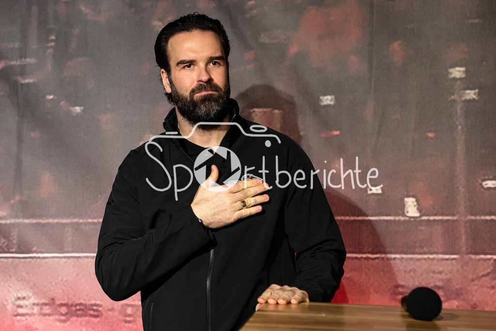 Saisonabschluss Augsburger Panther | Braden LAMB verabschiedet sich bei den Fans der Panther auf der Saisoabschlussfeier
