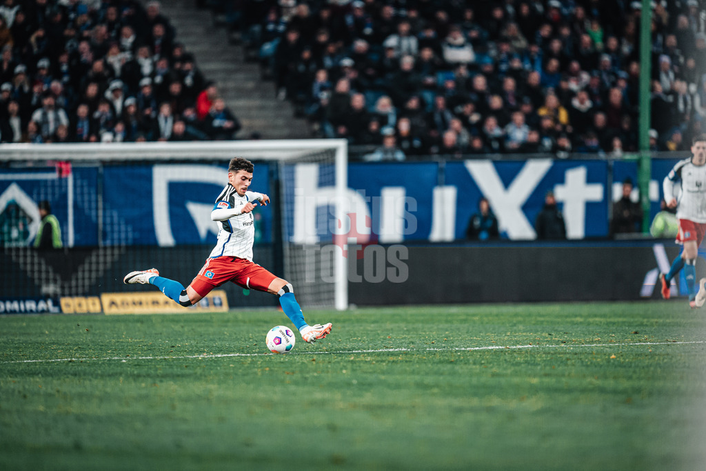 Fußball | Männer | Saison 2023/2024 | 2. Fußball-Bundesliga | 12. Spieltag | Hamburger SV vs. 1. FC Magdeburg | 04.11.2023 | William Mikelbrencis (#2, HSV)