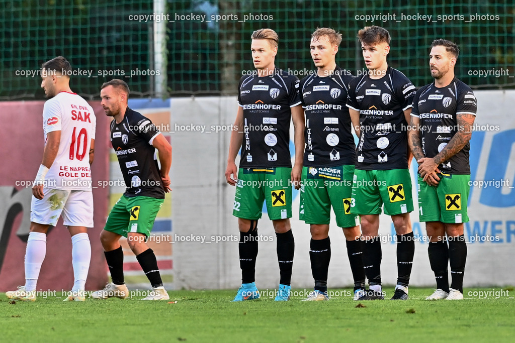 SAK Klagenfurt vs. FC Gleisdorf 09 2.9.2022 | #22 Patrick Schroll, #29 Christian Berger, #13 Dragan Smoljan, #11 Thomas Wotolen