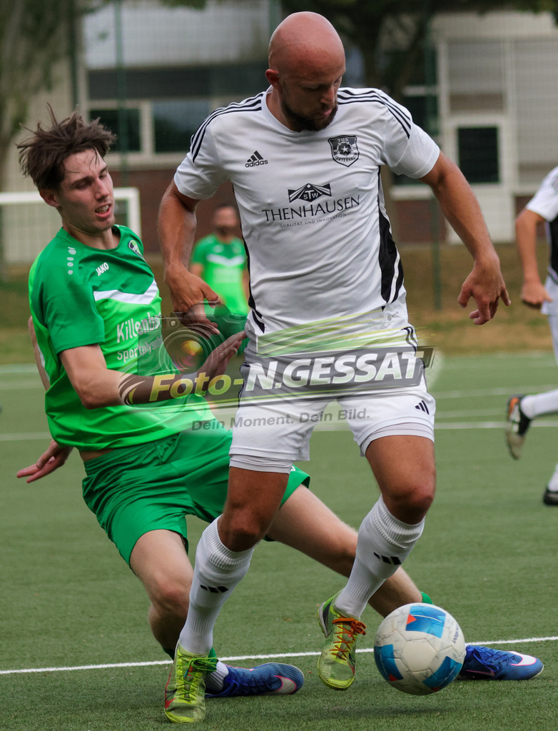 SC Bünde - TuS Bexterhagen | Auf dem Bild zu sehen: grün SC Bünde: ; weiß TuS Bexterhagen:  SC Bünde, TuS Bexterhagen, Saison 26/27, Testspiel, Hunnebrock, Deutschland - Realisiert mit Pictrs.com