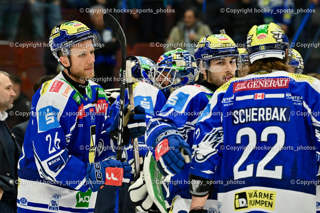 EC IDM WÄRMEPUMPEN VSV vs. MOSER MEDICAL GRAZ99ERS | Hängende Köpfe EC VSV, #22 Nikita Scherbak EC VSV, #26 Guus van Nes EC VSV, #40 Elias Wallenta EC VSV, EC IDM WÄRMEPUMPEN VSV vs. MOSER MEDICAL GRAZ99ERS, EC IDM WÄRMEPUMPEN VSV vs. MOSER MEDICAL GRAZ99ERS am 17.03.2026 in Villach (Stadthalle Villach), Austria, (Photo by Bernd Stefan)