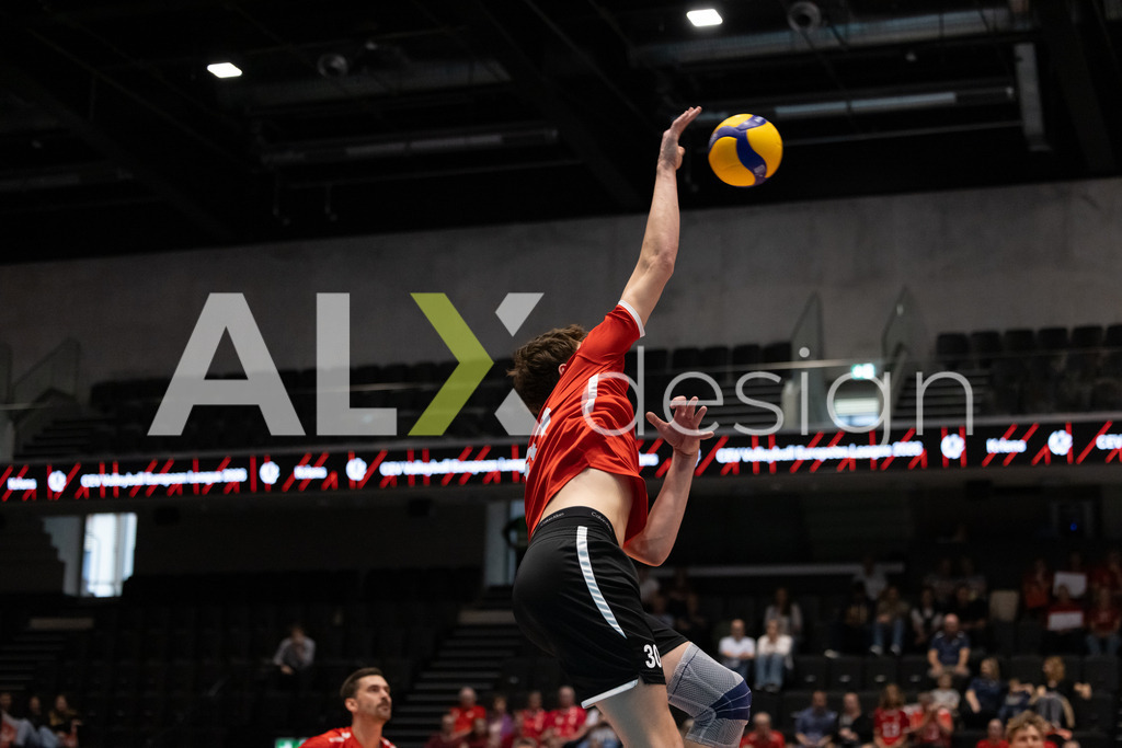 Luxembourg v Switzerland - CEV European League Men | KRIENS, SWITZERLAND - JUNE 12: CHRISTIAN GALOPPO of Luxembourg during the CEV European League match between Luxembourg and Switzerland at Pilatus Arena on June 12, 2026 in Kriens, Switzerland. - Realisiert mit Pictrs.com