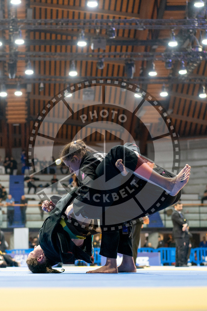 20240124PBB01603 | Fighters compete during the second day of the IBJJF European Championship in Paris, France, on January 24, 2024.
