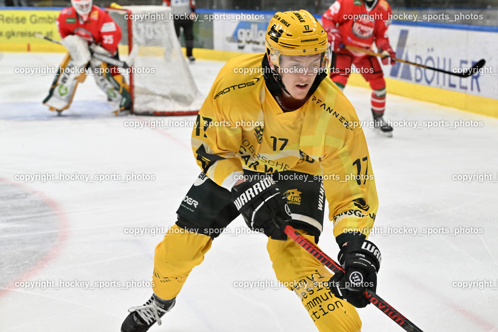 KSV KÄNGURUS vs. EHC Lustenau | #17 Metzler Manuel EHC Lustenau, KSV KÄNGURUS vs. EHC Lustenau, KSV KÄNGURUS vs. EHC Lustenau am 14.03.2026 in Kapfenberg (Sportzentrum Kapfenberg), Austria, (Photo by Bernd Stefan)