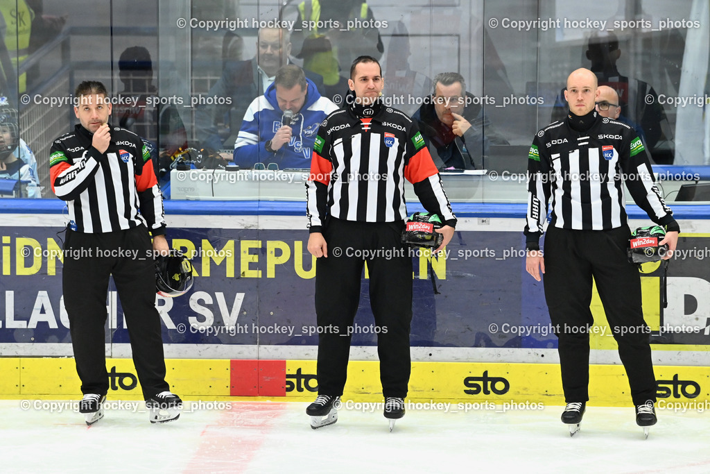 EC IDM Wärmepumpen VSV vs. Hydro Fehervar AV19  | Piragic Trpimir Referee, Nagy Attila Referee, Bedenke Sebastian Referee, EC IDM Wärmepumpen VSV vs. Hydro Fehervar AV19 , EC IDM Wärmepumpen VSV vs. Hydro Fehervar AV19  am 01.01.2025 in Villach (Stadthalle Villach), Austria, (Photo by Bernd Stefan)