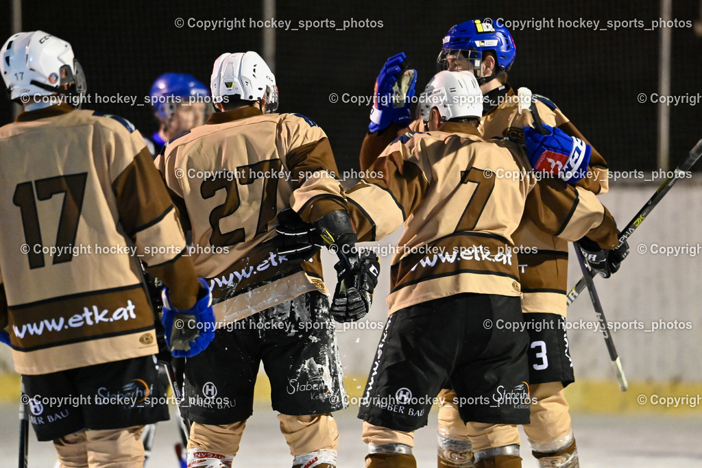 EC Kellerberg vs. ASKÖ Görlach 27.1.2024 | Jubel EC Kellerberg Mannschaft